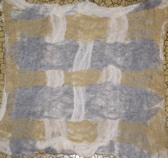 gold and silver wool felt